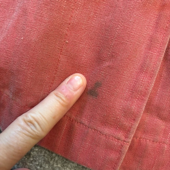 L.L. Bean Canvas Jacket Vintage-Red Women’s Large - Picture 4 of 10